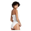Wild Fable Square Neck Thin Strap White Ribbed Cheeky Bodysuit