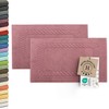 ZOLLNER Bath Mats, Set of 2, Soft and Absorbent Shower