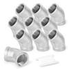 ERGAOBOY 2 Pcs 304 Stainless Steel 45 Degree Elbow, 1/4"