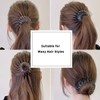 Bun Maker Clip, TOBATOBA 3 Pcs Bird Nest Hair Clips,