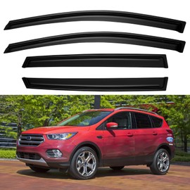 Window Visors Rain Guards Shield for 2013 2014 2015 2016 2017 2018 2019 Ford Escape, Window Wind Deflectors Vent Shades for 13-19 Escape