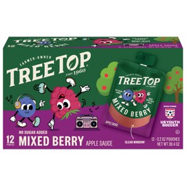 Tree Top Applesauce Pouches (3.2 Ounce (Pack of 12), Mixed Berry)