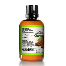 Pure Mayan's Secret Certified Organic Pure Cinnamon Essential Oil - Pure and Natural,