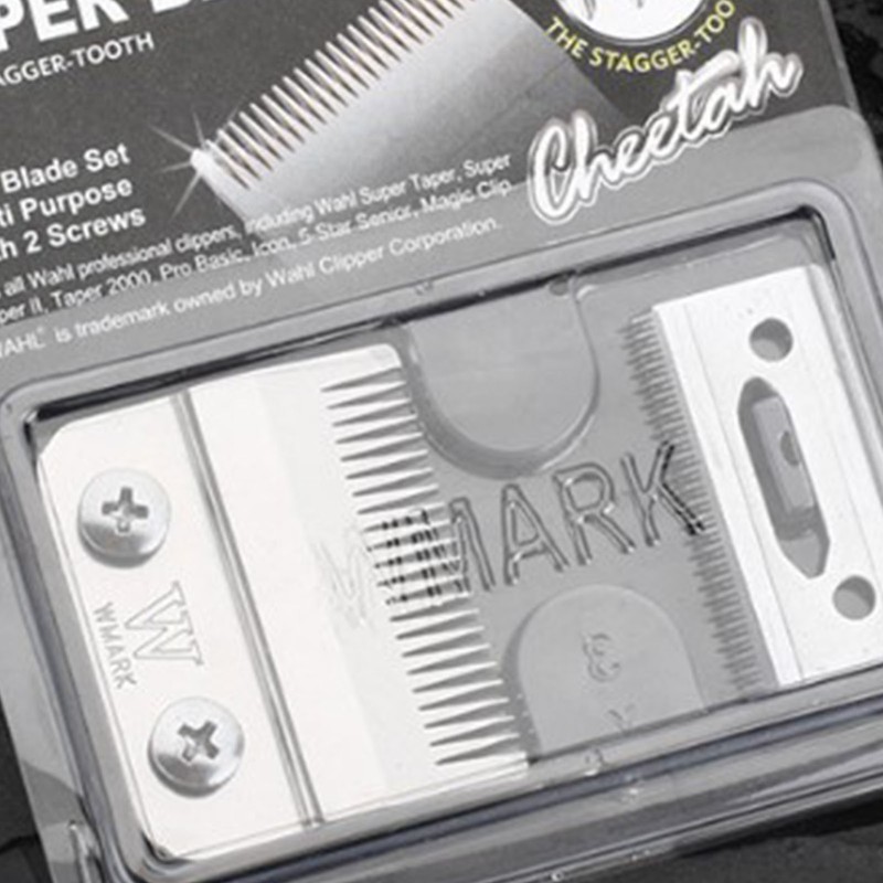 Electric Hair Clipper Blade Stainless Steel Silver Professional Beard Trimmer