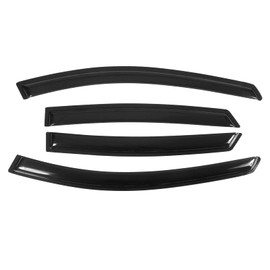 Window Visors Compatible with 2004-2009 Toyota Prius, Dark Smoke Car Rain Sun Window Shade Guard Wind Deflector by IKON MOTORSPORTS, 2005 2006 2007 2008 2009