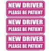 GEEKBEAR New Driver Car Magnet - Colorful, Reflective, Weather-Resistant -