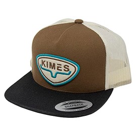 Kimes Ranch Unisex Caps Conway Trucker 5-Panel Adjustable Mesh Back Snapback Hat/Brown