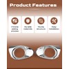Xumdovipu Front Left and Right Fog Light Bezel Set Fit