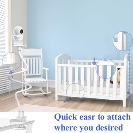EYSAFT Baby Monitor Mount Holder for Babysense Video Baby Monitor