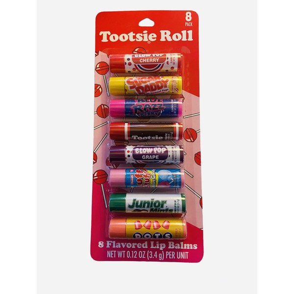Taste Beauty 8PC Tootsie Roll Flavored Lip Balms