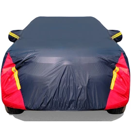 Car Cover Waterproof All Weather for Automobiles, 6 Layers Outdoor Full Exterior Cover Rain Sun UV Snowproof Protection with Zipper Cotton, Mirror Pocket for SUV (185-190 inch)