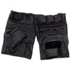 Fingerless Leather Cycle Biker Gym Gloves Cycling Bodybuilding Black SIZE