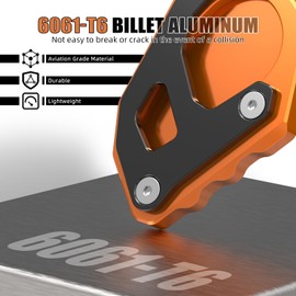 NICECNC CNC Kick Side Stand Extension Pad Extended Footboard Compatible with 1050 1090 1190 1290 Adventure 2014-2020, 690 Enduro R 2019-2021, 690 SMC R 2019-2021, 701 Enduro Enlarge Kickstand Pad