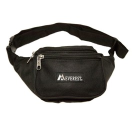 Everest Signature Waist Pack-Standard, Black, One Size