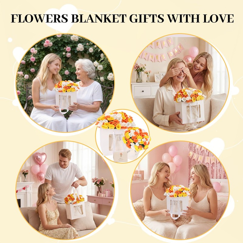 Crochet Lily of the Valley Blanket, Gifts for Women, Cute