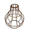 LEDSone Modern Easy Fit Geometric Vase Shape, Metal Wire Cage