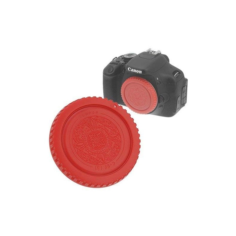 Fotodiox Red Designer Body Cap Compatible with Canon EF and