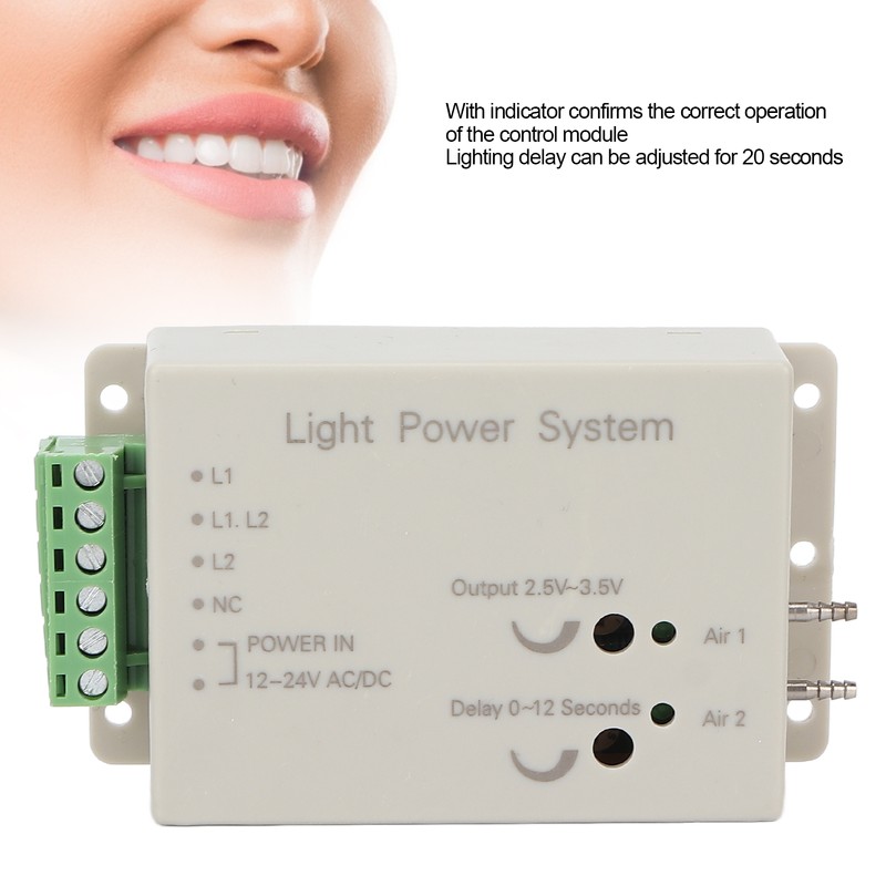 Dental Fiber Optic Handpiece Light Power Control System for 6