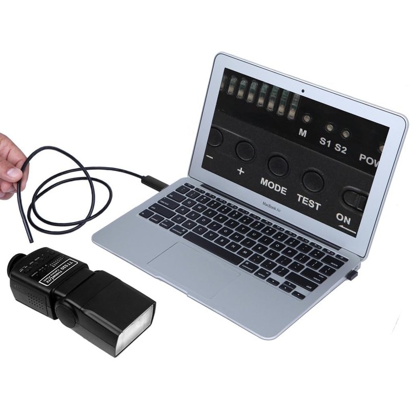Parishop Waterproof USB Endoscope Endoscope with LED Light Fiberscope Snake