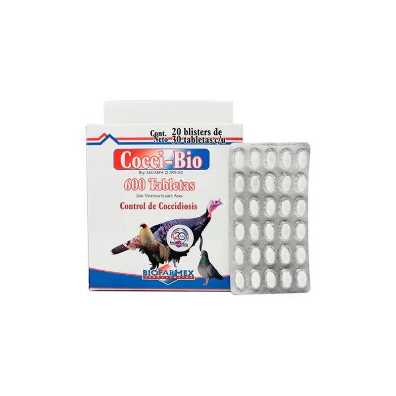 3 Alimento Cocci-bio Blister30 Coccidias Gallos Aves Gallina