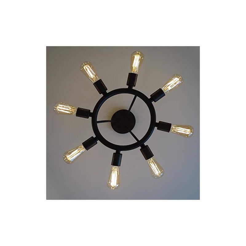 Dakota 8 Light Bronze Ceiling Mount