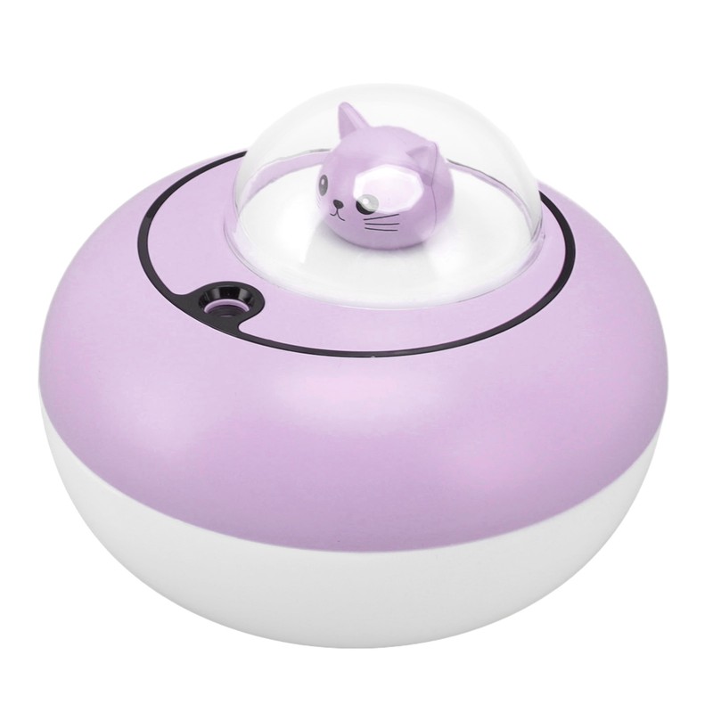 Mini Humidifier Cute Cat Sculpture Portable Quiet Desktop Air Humidifier