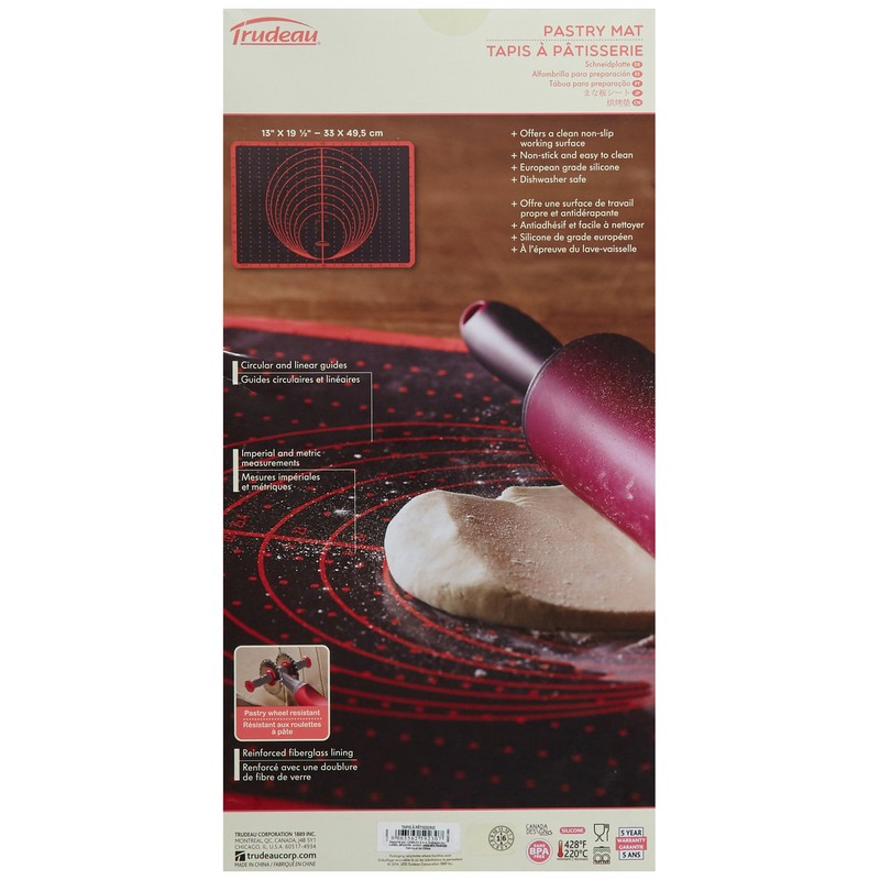 Trudeau 12" x 7" x 48" Baking Dough Sheet, Brown