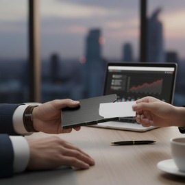 Slim Black Metal Business Card Holder Case for Men & Women – Professional Stainless Steel Business Card Wallet, Credit Card Holder & Organizer | Sleek Pocket Case for Office, Travel & Networking