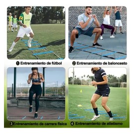 21 Piezas De Accesorios De Entrenamiento De Fútbol Con Conos Color Azul                                                                               