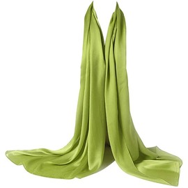 Bellonesc Silk Scarf 100% silk Long Lightweight Sunscreen Shawls for Women (cream colored)