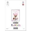 doodlecards Godmother Birthday Card Tea Party and Balloons Medium Size