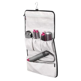 Bolsa de almacenamiento para secador de pelo, bolsa plegable con gancho para rizar, bolsa organizadora de viaje, bolsa de nailon impermeable para Styler