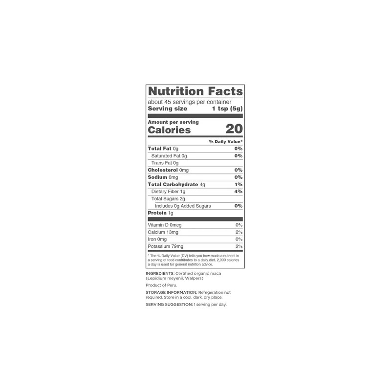 Maca Navitas Organics 8 Oz Polvo