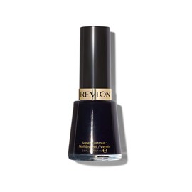 Revlon Nail Enamel, Chip Resistant Nail Polish, Glossy Shine Finish, in Black/Grey, 731 Knockout, 0.5 oz