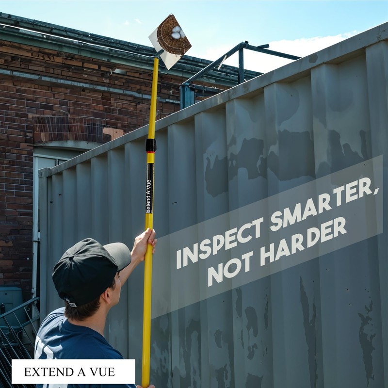 Extend A Vue Telescoping Inspection Mirror - Standard Fiberglass, Lightweight