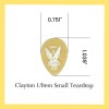 Clayton Ultem Gold Small Teardrop Guitar Picks - 1.20mm 3