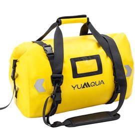 YUMQUA Waterproof Duffle Bag, Large Waterproof Travel Bag, Sports Bag, Duffel Dry Bag, Waterproof Travel Backpack Bag, 40L Waterproof Bags, Duffel Bag for Motorcycle, Boats, Camping, yellow,