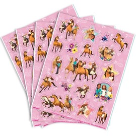 Unique Spirit Riding Free Sticker Sheets | Assorted Designs | 4 Pcs