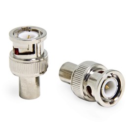 BNC Terminator 50 Ohm, 2-Pack RFAdapter BNC Male RF Coax Connector Adapter End
