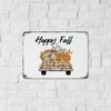 Happy Fall Funny Novelty Metal Signs Outdoor Country House Signs