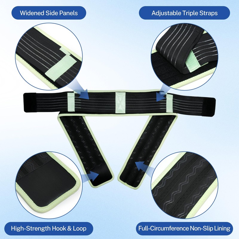 Sacroiliac SI Joint Belt,Back Brace Support,Trochanter Brace Belt,Alleviates Sciatic, Pelvic,
