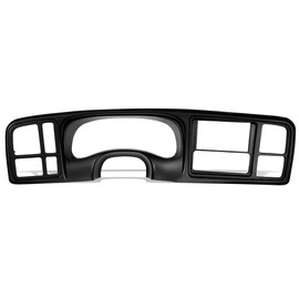 Auto Dynasty Gauge Cluster Instrument Panel Bezel Trim Compatible with Chevy Silverado Avalanche GMC Sierra Yukon 99-02, Textured Black