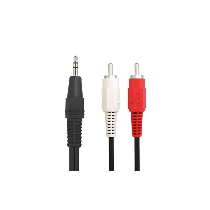 F-Factory Audio Cable, 0.14 inch (3.5 mm), Stereo Mini Plug,