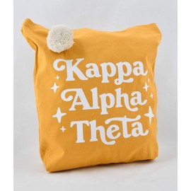 Sorority Shop - Kappa Alpha Theta Retro Pom Pom Tote Bag