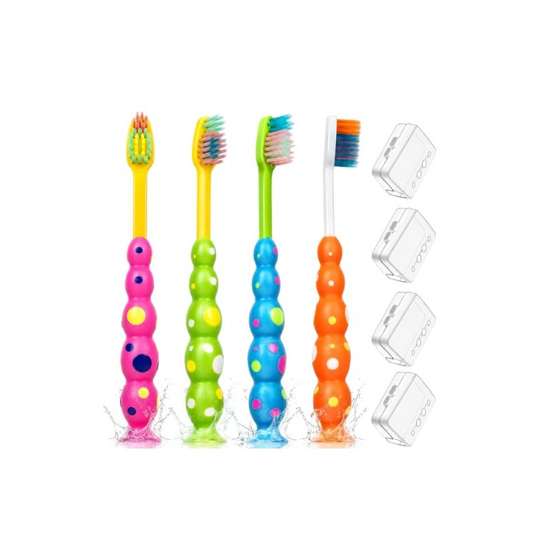 VERSAINSECT brushes 4 Pack, Flossing Bristles Child Sized Brush Heads