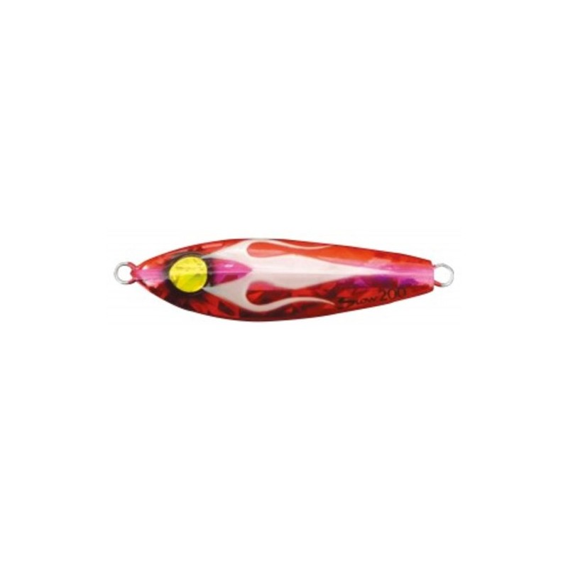 ハヤブサ(Hayabusa) メタルジグ ルアー ジャックアイ スロー 約70mm 60g アカピングロー #6 FS424-60-6