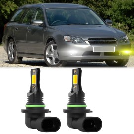 SHENKENUO For Subaru Outback 2000-2004 2X 6000K 3000K Dual Colour LED Fog Light Bulbs