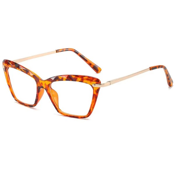 oriopxic Spring Hinge Nearsighted Glasses Womens -0.50 Cat Eye Myopia