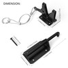KINJOUZ Heavy Duty Gate Latch for Wooden Fence with Cable