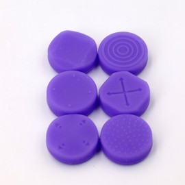 6PC Silicone Thumb Stick Grips Caps Analog Thumbstick Joystick Cap for PS Vita PSV 2000 PSV 1000 Purple